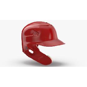 3D Baseball Helmet C flap Red model